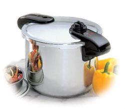 The Presto Professional Pressure Cooker 8 Quart 
                Stainless Steel