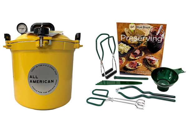 All American Yellow 21 Quart Pressure Canning Kit