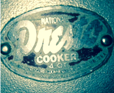 National Presto 4 quart cooker before 1950 label